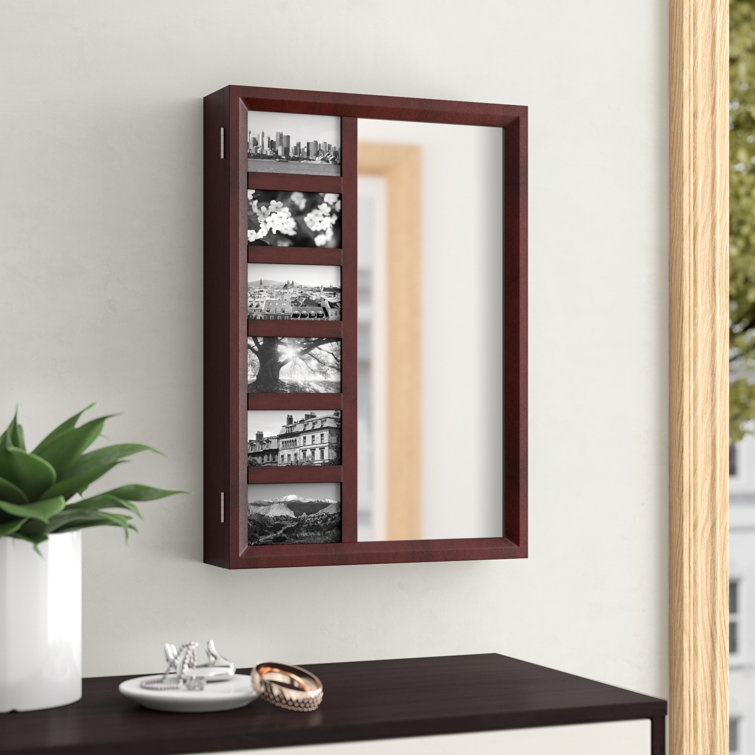 Red Barrel Studio® Netzer 16'' Wide Wall Mounted Jewelry Armoire with Mirror & Reviews Wayfair